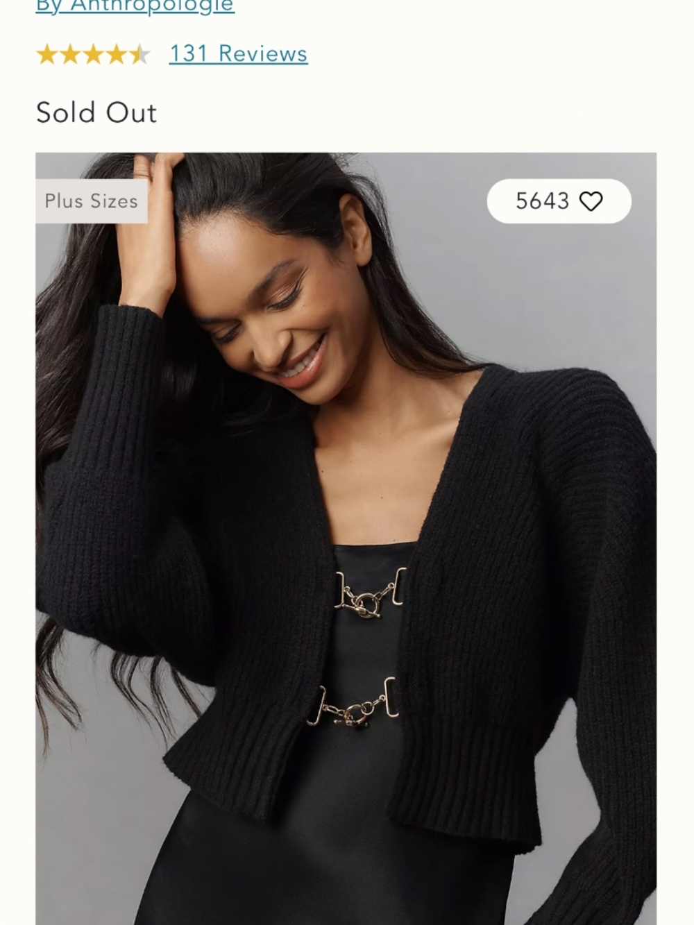 Anthropologie crop sweater